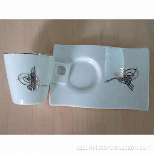 12pcs Super White Cup and Saucer Set
